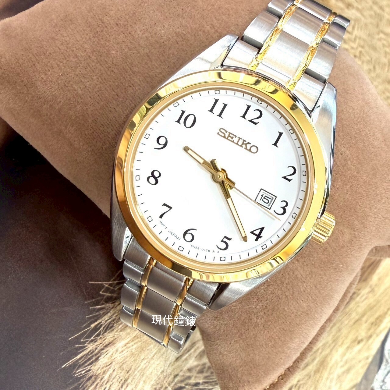 【SEIKO 精工 】CS簡約半金女錶6N22-00P0KS 29.8mm 現代鐘錶