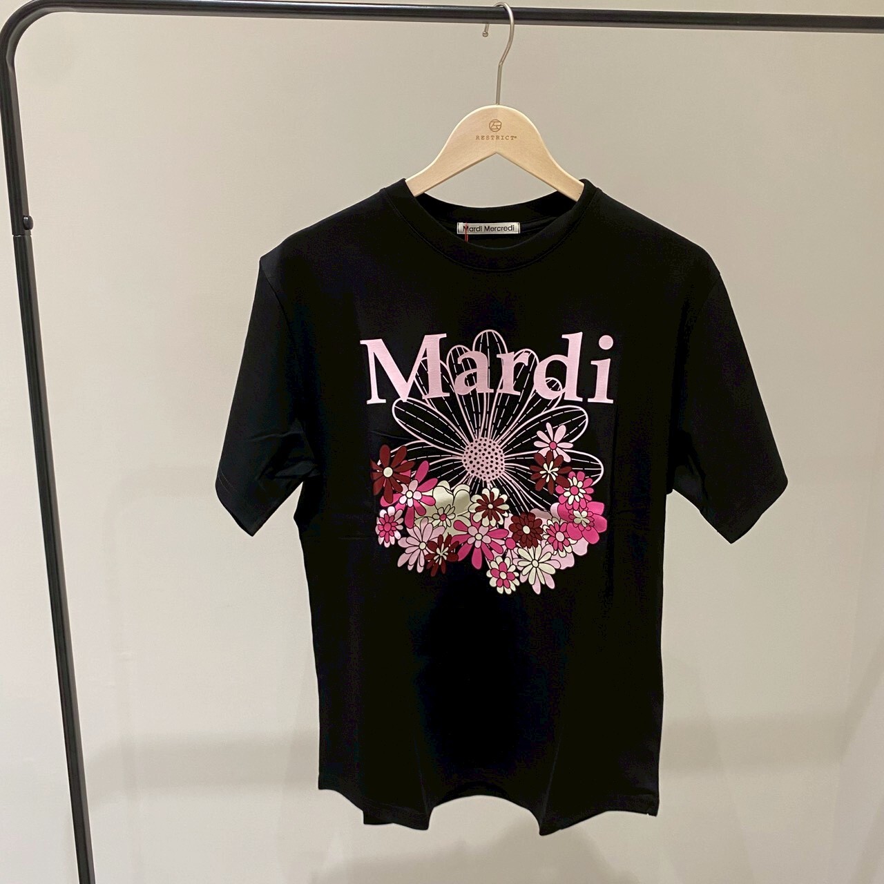 Mardi Mercredi 經典小雛菊 嘉年華粉花 純棉印花短Tee