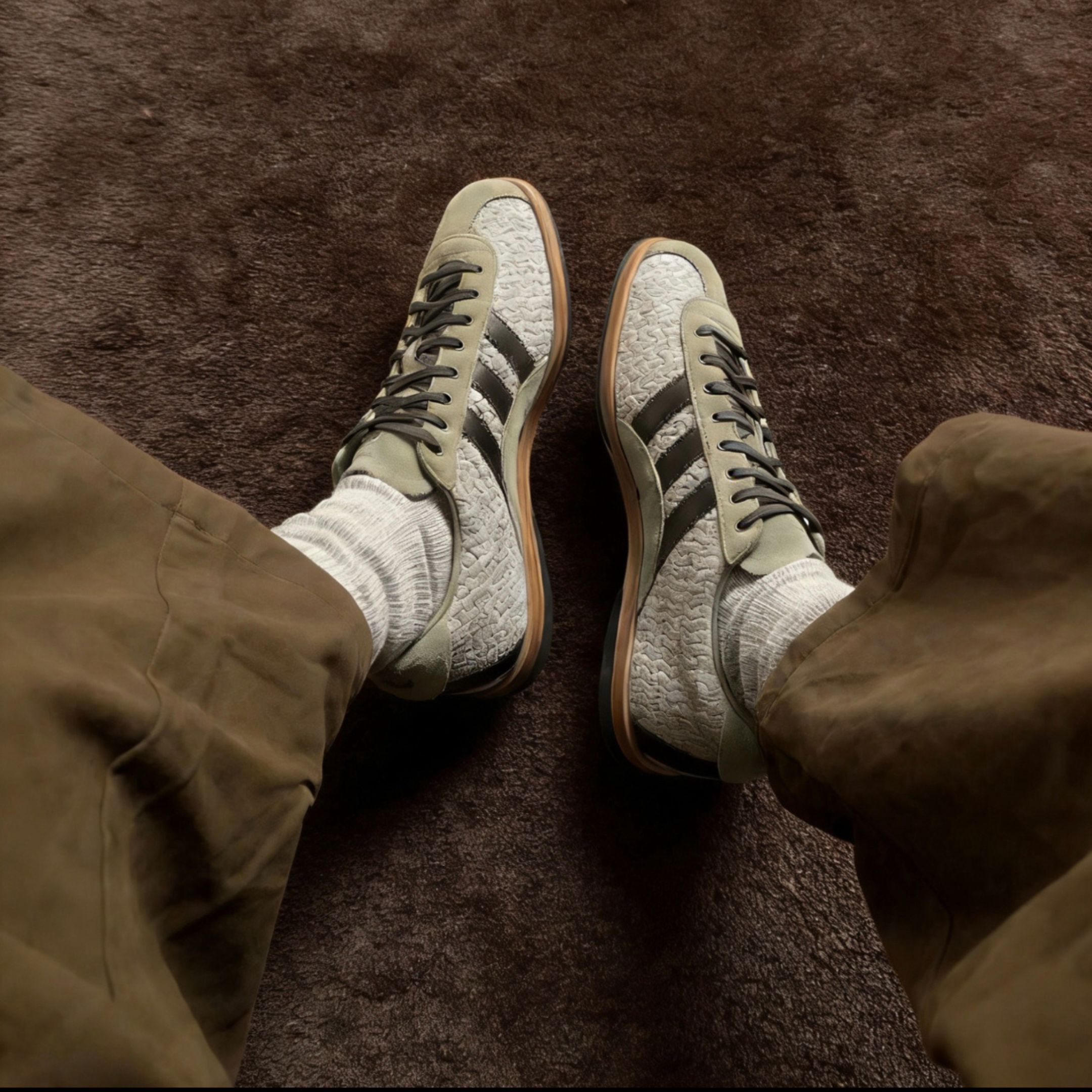 NICEDAY 代購 Adidas ANFU BOWLING 安福 特殊款 中國風 愛迪達 橄欖綠 麂皮 復古 KK2825