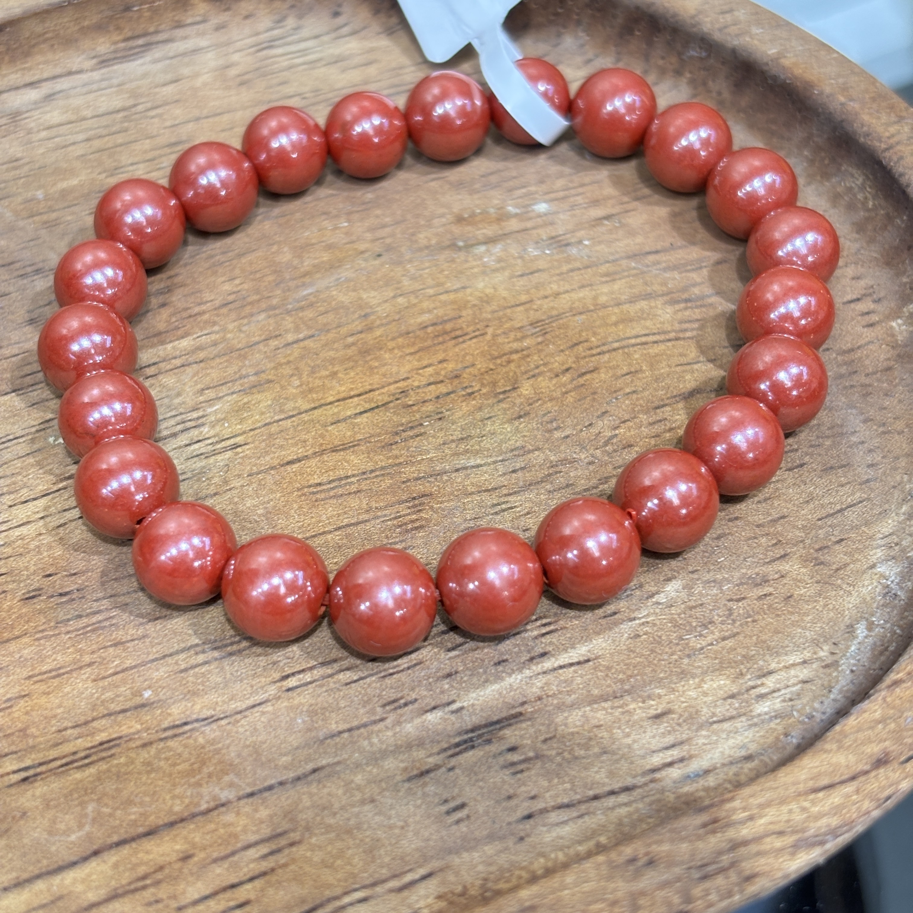 HKHF1222-025 帝皇硃砂8mm手串手圍16cm(經師傅開光) (A25)