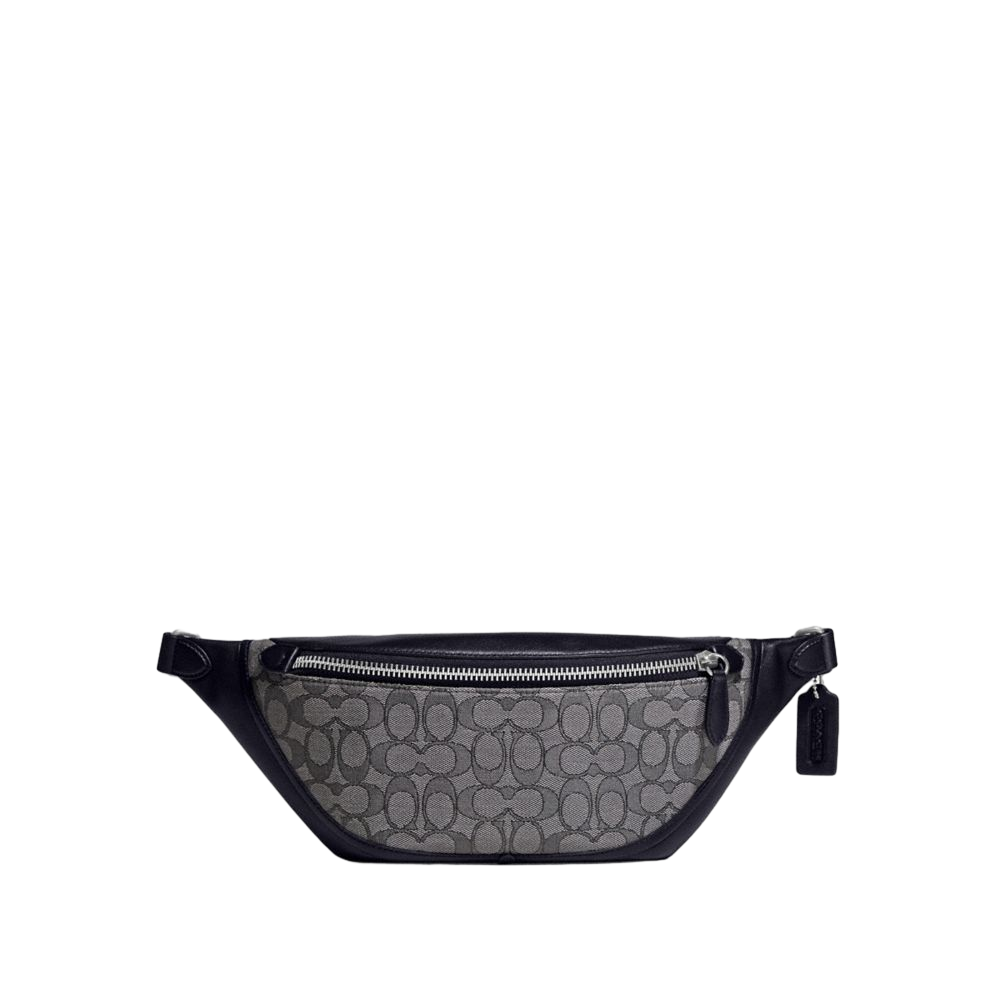 【Coach】League Belt Bag In Signature Jacquard  藍