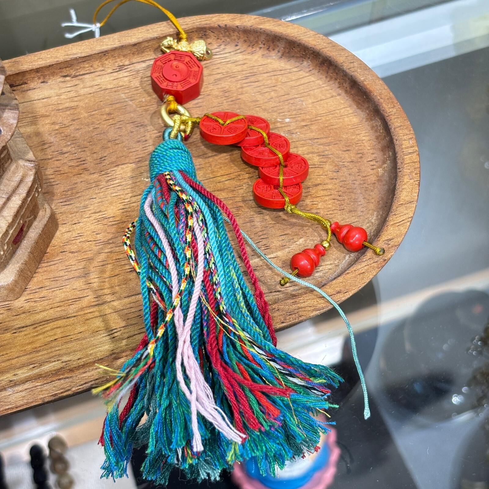 HKHF1222-052 五帝錢硃砂掛件 (A50)