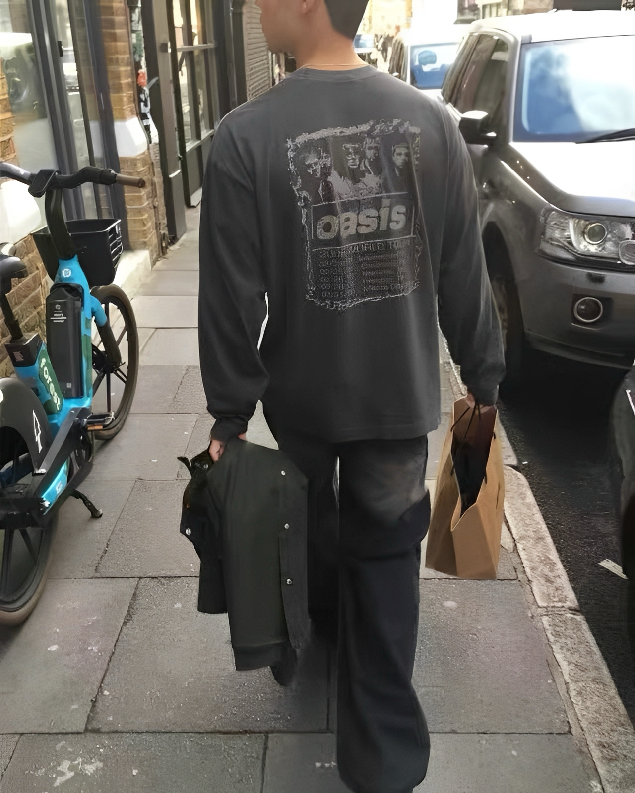 OASIS 人像 水洗 復古 男女 長袖