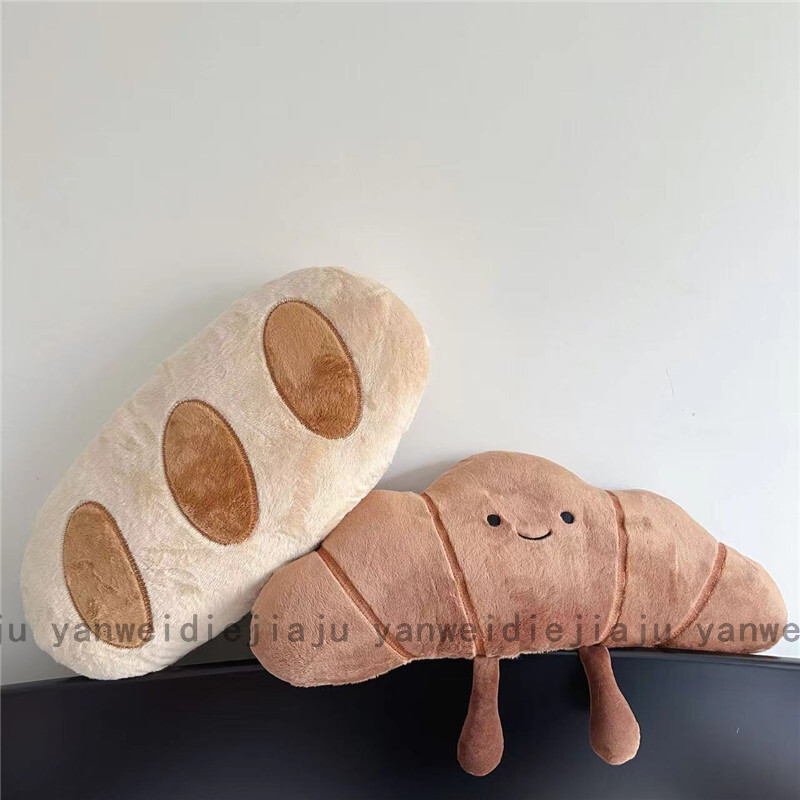 《6479》可愛風麵包毛絨抱枕