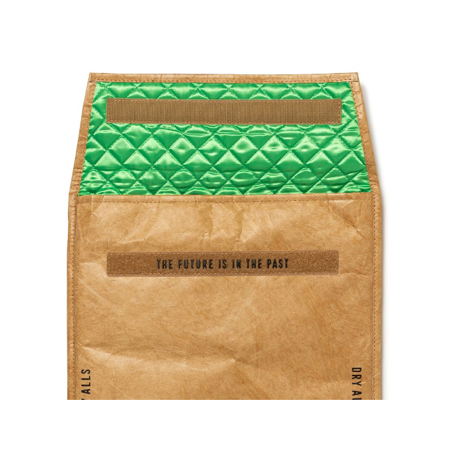 <快速出貨>HUMAN MADE 牛皮 電腦/平板 防撞收納包 綠色內層 14吋