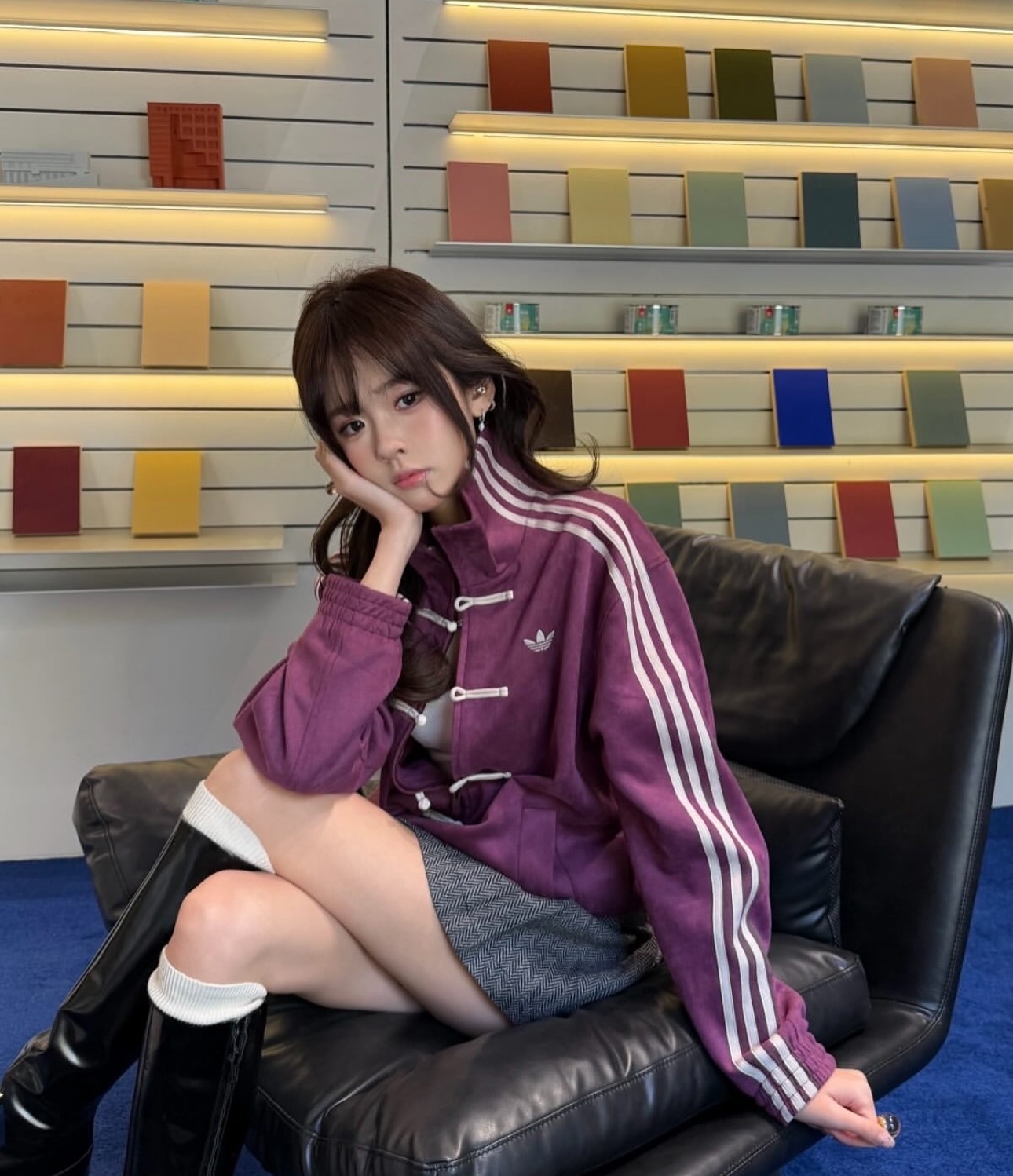ADIDAS Originals CTT 3.1 Soft Jacket 立領中國風紫色/黃色/紅色