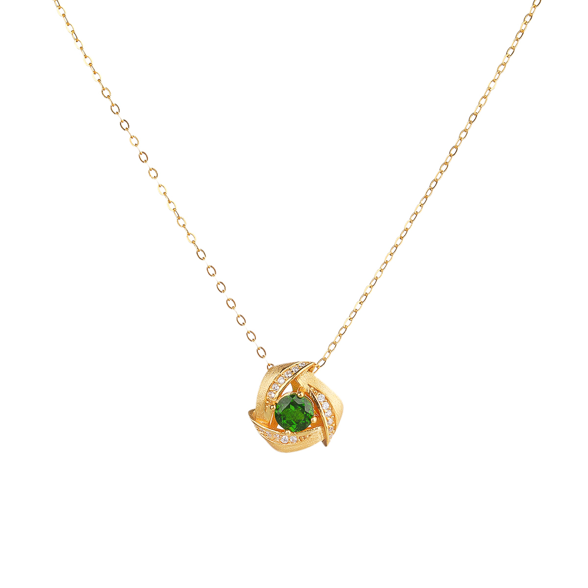 iSA Treasure｜Essential · Green Point 鉻透輝石 純銀項鍊