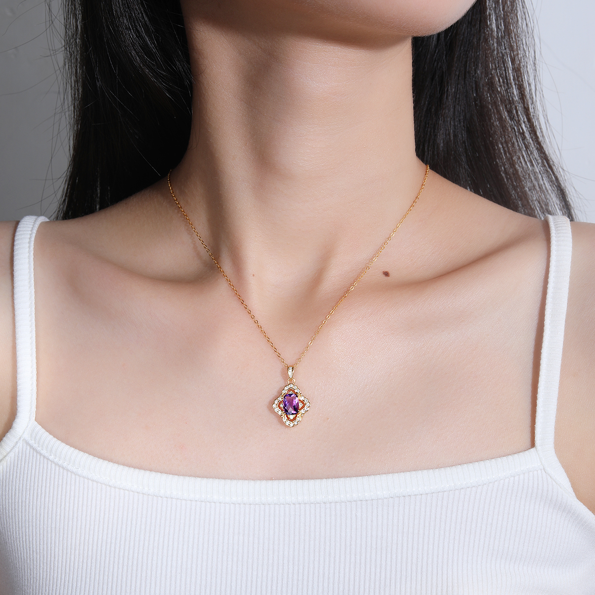 iSA Treasure｜Eclipse · Violet Shift 紫水晶 純銀項鍊