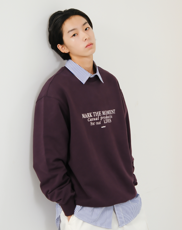 【預購】KM122213 Markm SLOGAN PRINTING 圓領衛衣