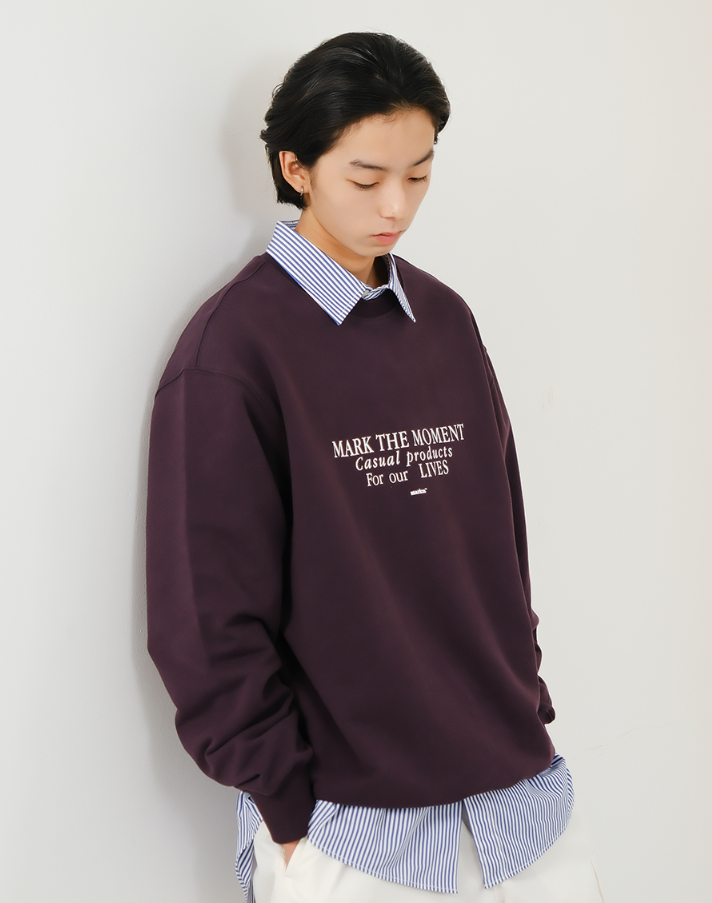 【預購】KM122213 Markm SLOGAN PRINTING 圓領衛衣