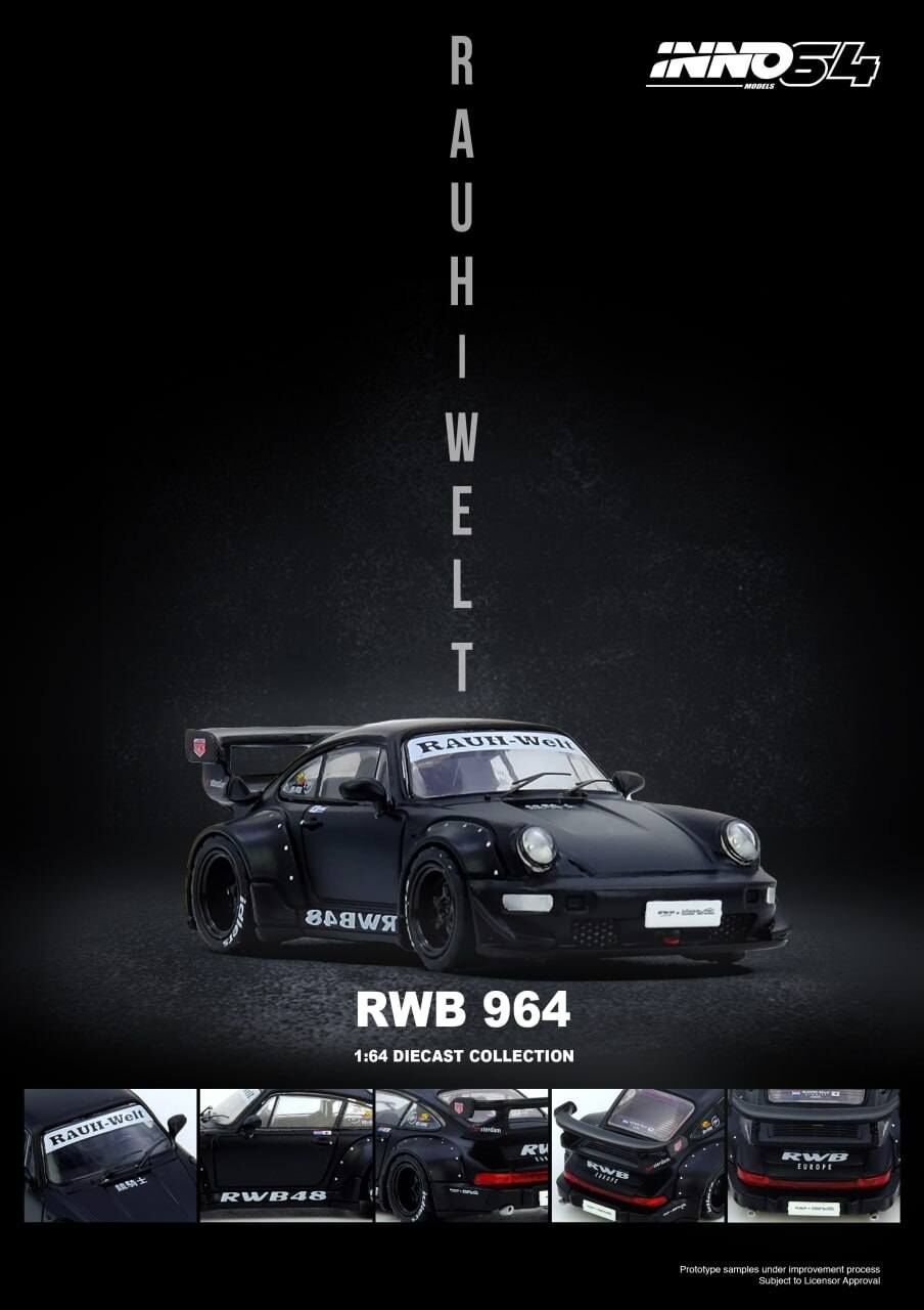 預訂 Pre-order - Inno64 RWB 964 Black Matt