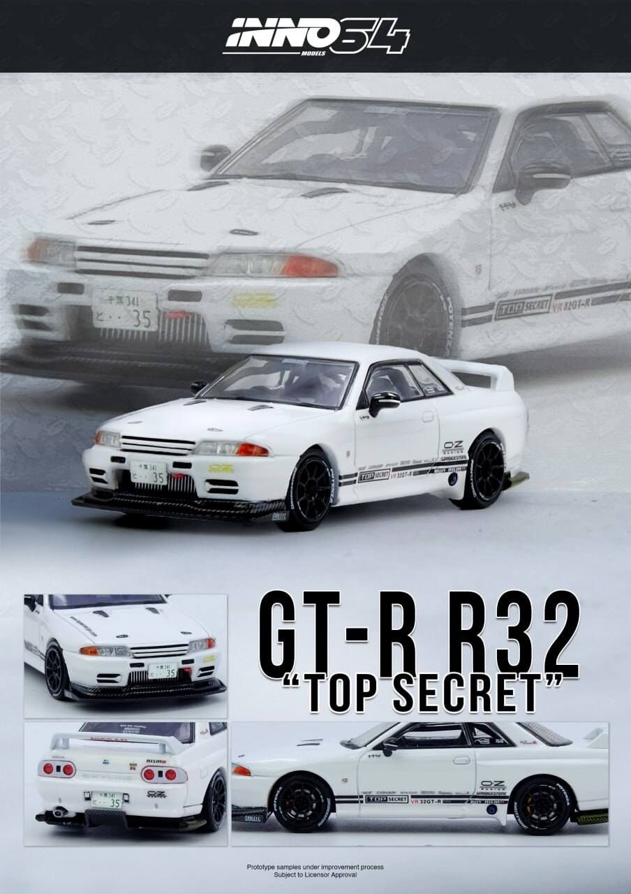 預訂 Pre-order - Inno64 TOP SECRET VR32 GT-R White
