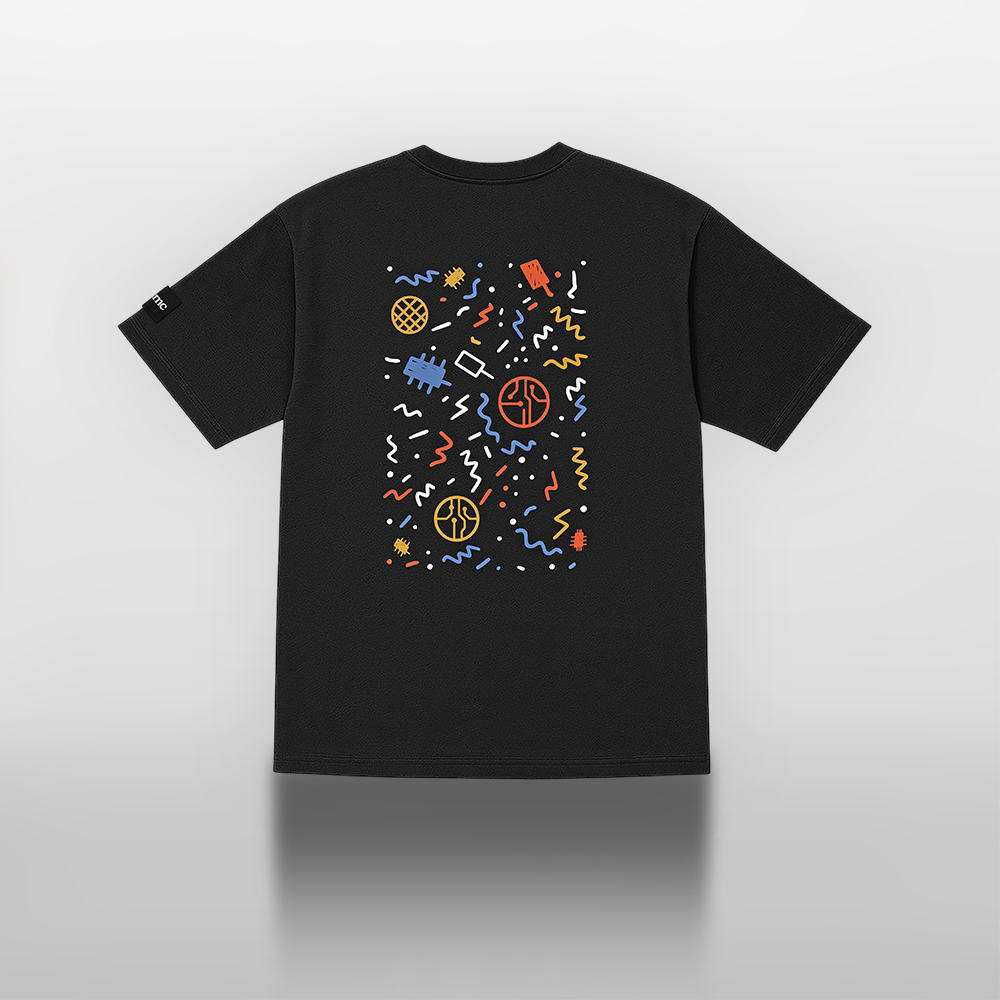 童趣塗鴉落肩款 T 恤