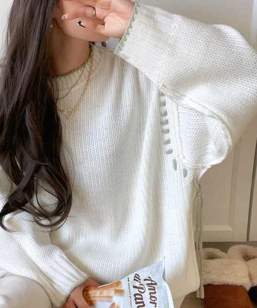 日本🇯🇵連線 JAVA 2way外縫線針織衫 雙面可穿 針織 針織衫 寬鬆 簡約 長袖 套頭衫 3色(任買兩件711免運)/預購