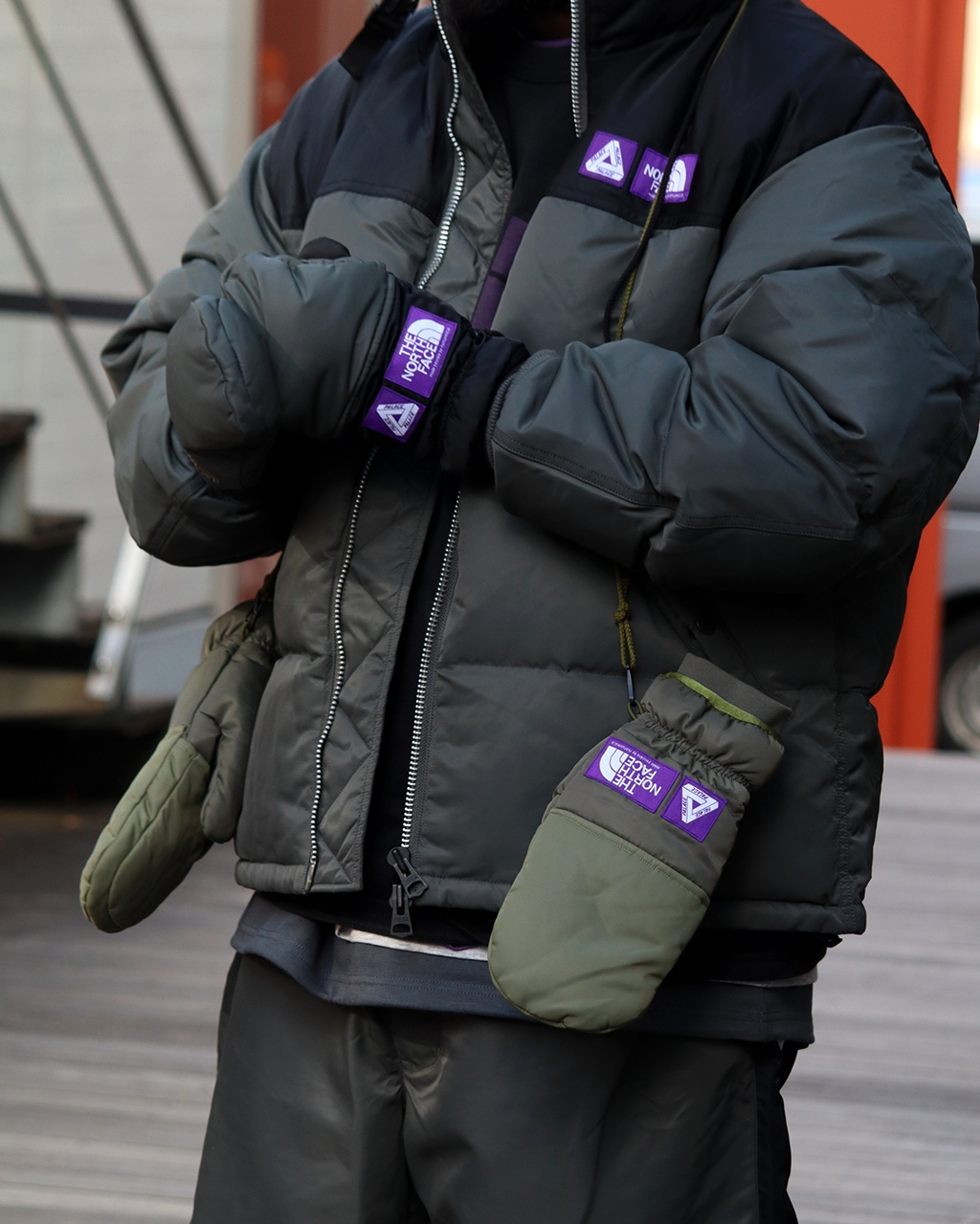 2025AW THE NORTH FACE Purple Label 紫標 x PALACE WINDSTOPPER Field Down Glove 聯名 滑雪 保暖 手套 N25FK129