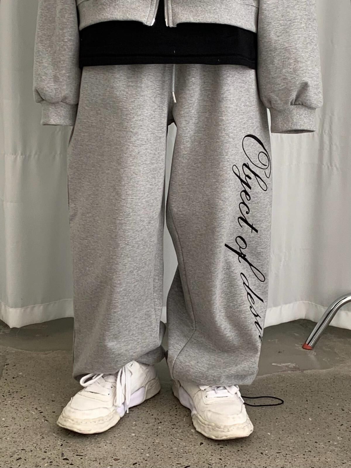 英文字可束腳鬆身運動褲 SCOPE-082P