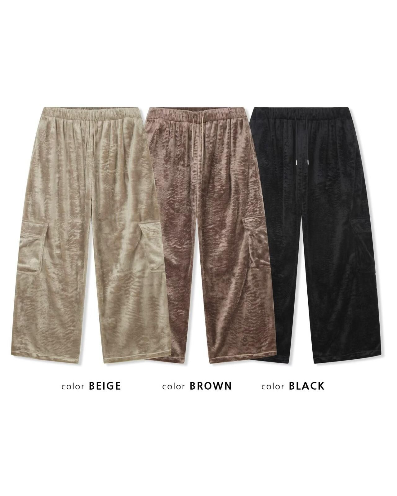 淨色工裝鬆身褲 APT-011P