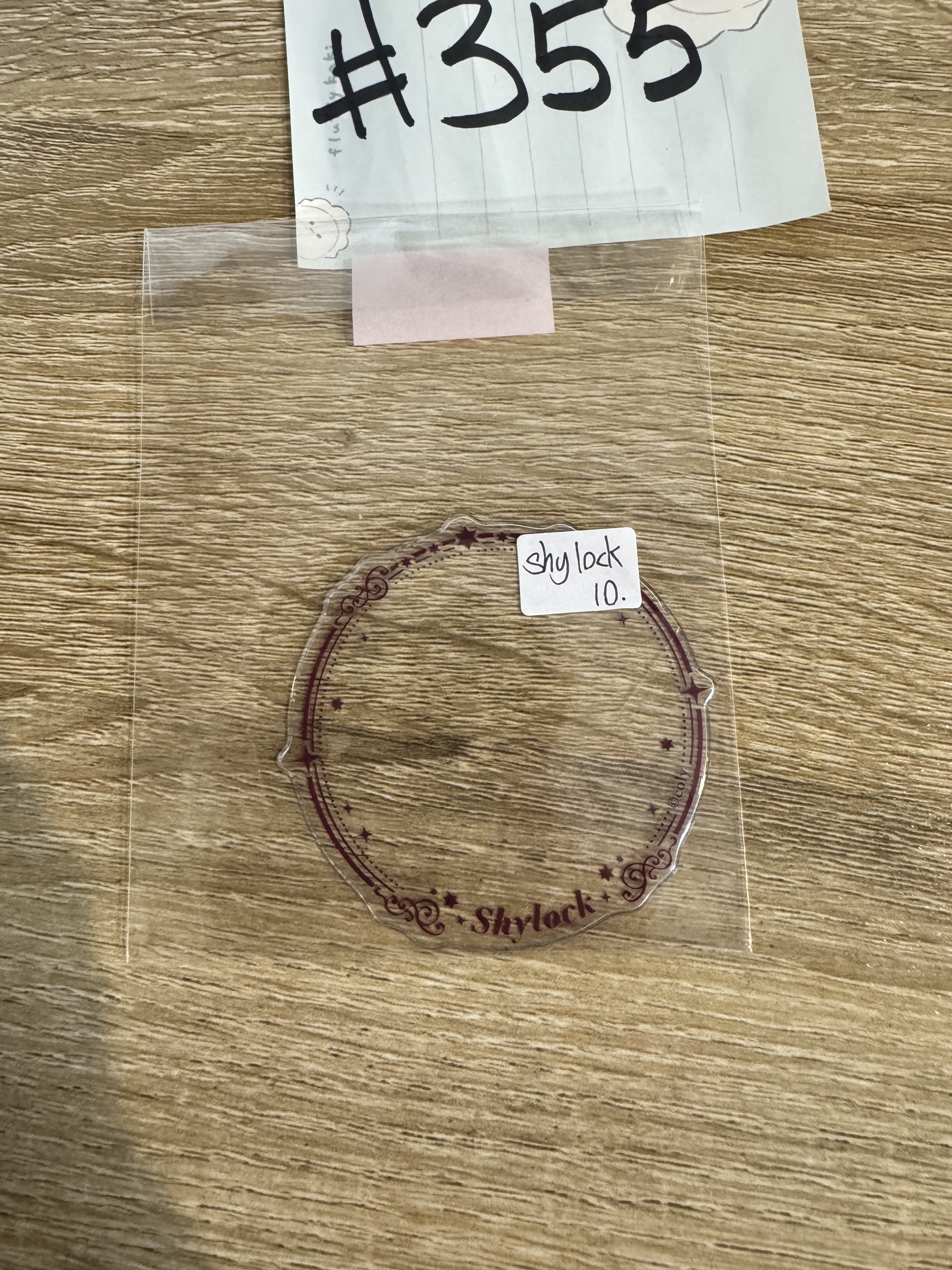 魔法使的約定  SHYLOCK 襟章套#355