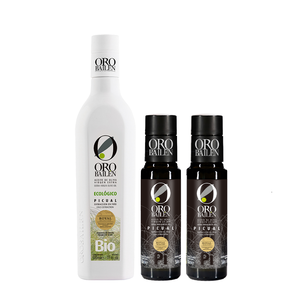 皇嘉有機特級冷壓初榨橄欖油Picual 500ml+皇嘉特級冷壓初榨橄欖油100ml*2