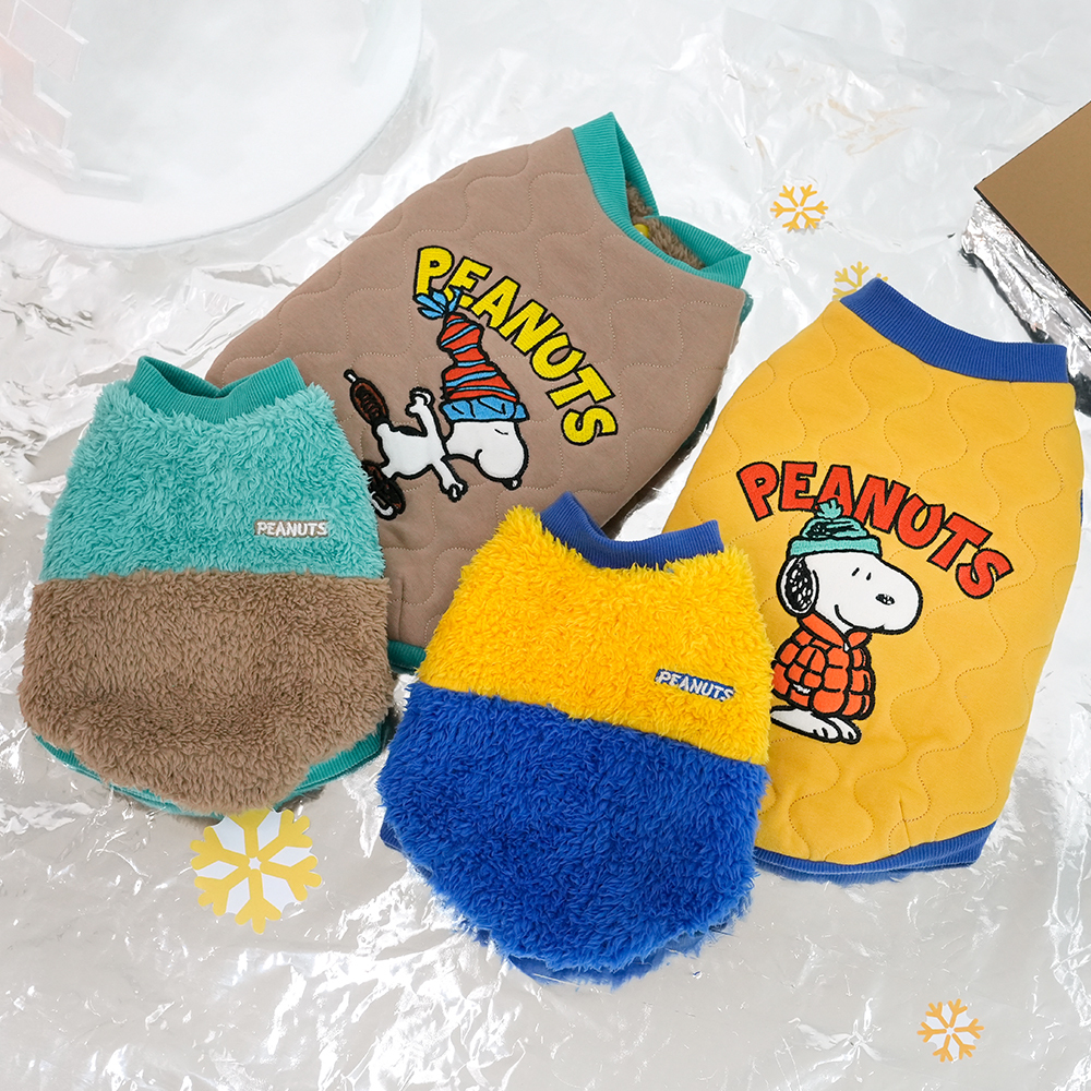Parisdog - 史努比絨毛曲線雙面寵物背心