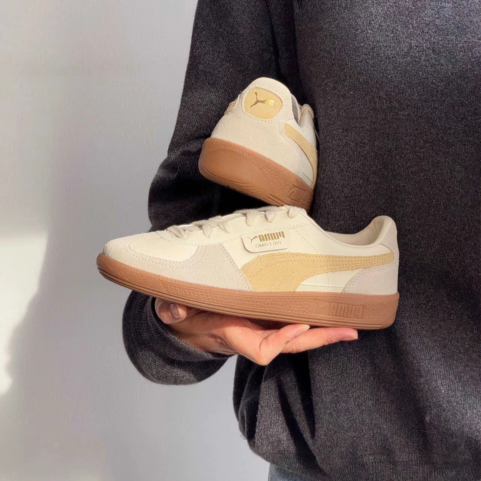 PUMA Palermo 金標麂皮男女鞋 復古 經典 焦糖底 396463-56 396464-13