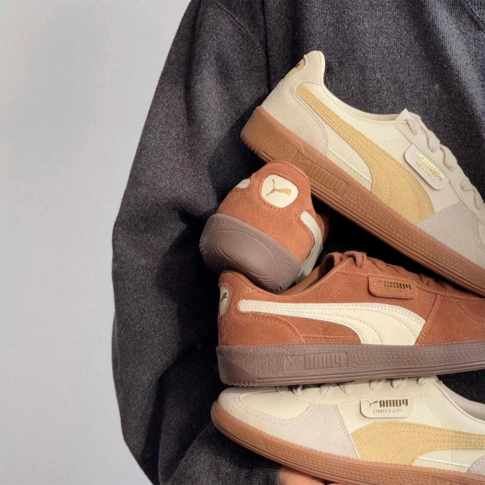 PUMA Palermo 金標麂皮男女鞋 復古 經典 焦糖底 396463-56 396464-13