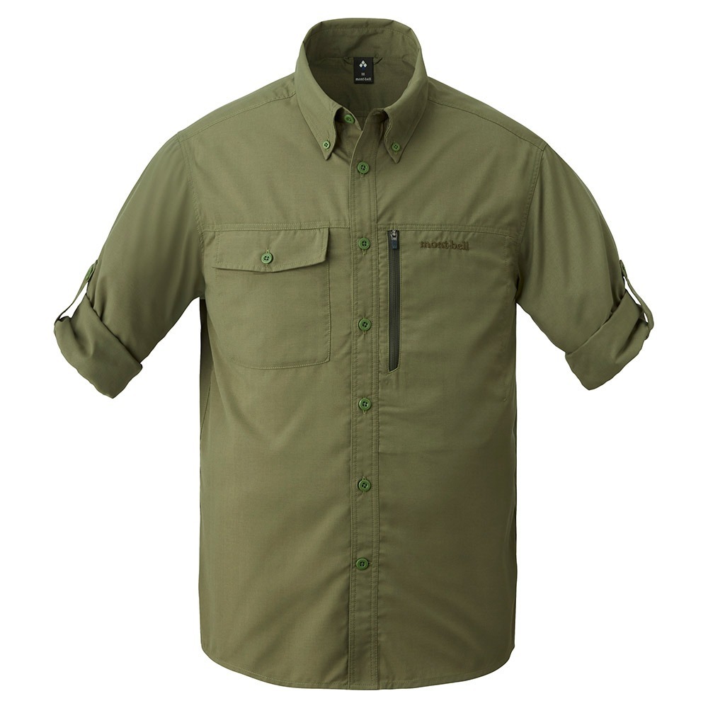 Mont-bell Meadow Light Shirt 長袖襯衫 橄欖綠 1114546-OVGN [HappyOutdoor]