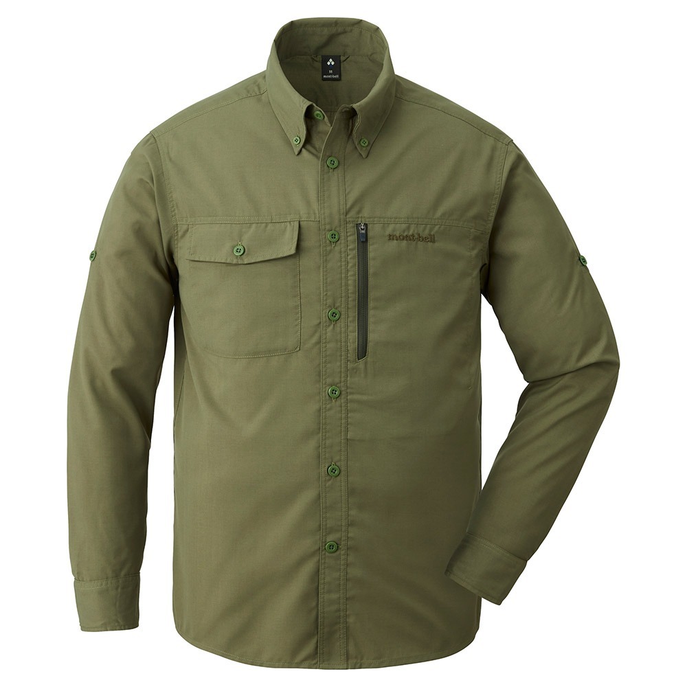 Mont-bell Meadow Light Shirt 長袖襯衫 橄欖綠 1114546-OVGN [HappyOutdoor]