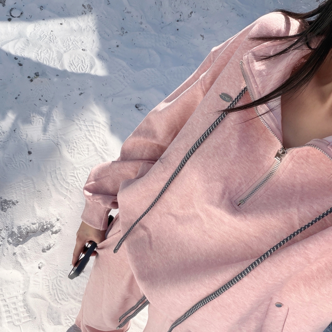 【大牌A風套裝】DOMISS高磅數磨毛衛衣+寬鬆棉褲 套裝(現+預)