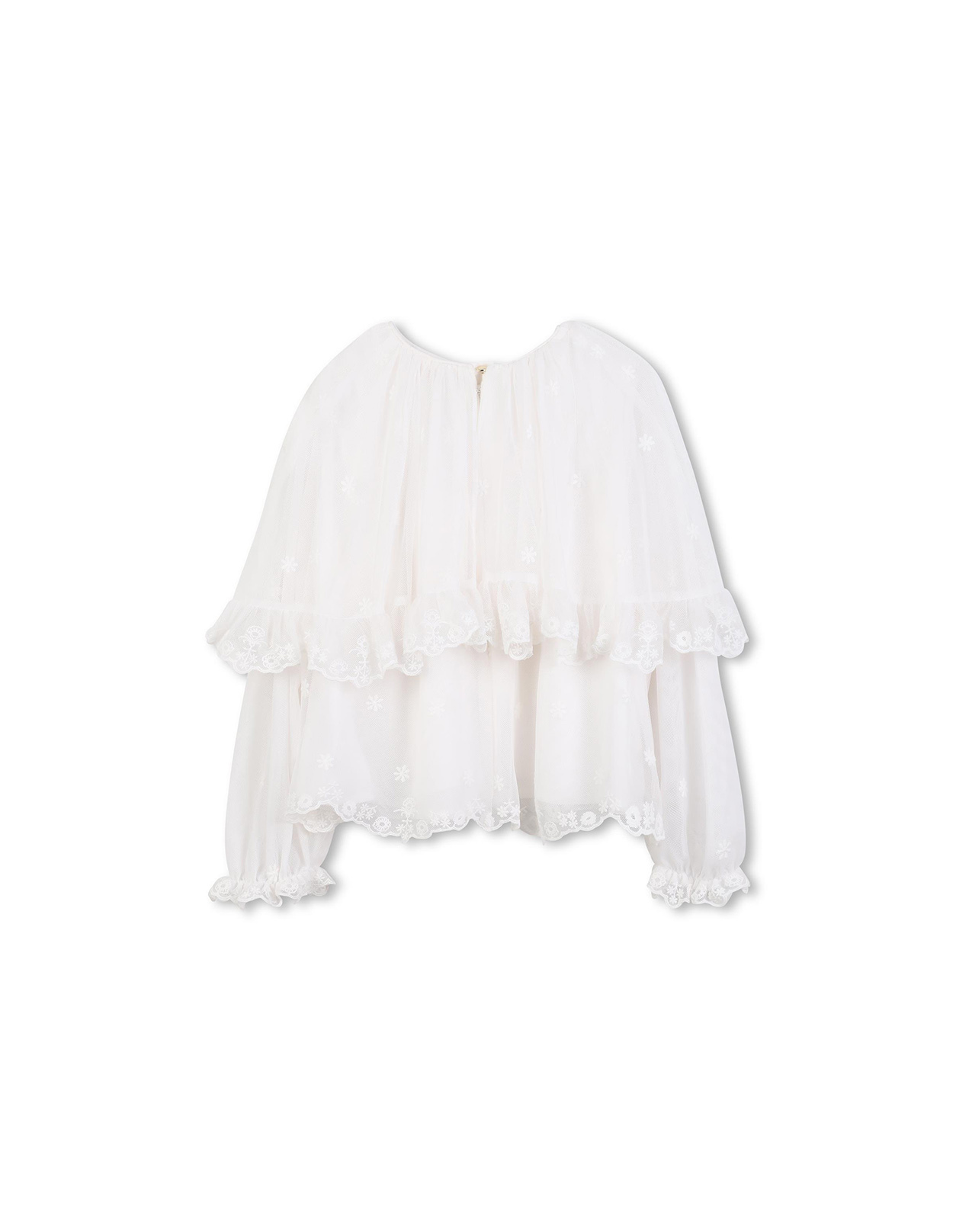 1LN1223-012 CHLOE Off-White Formal Blouse #C20800-117 (C-BR-E)