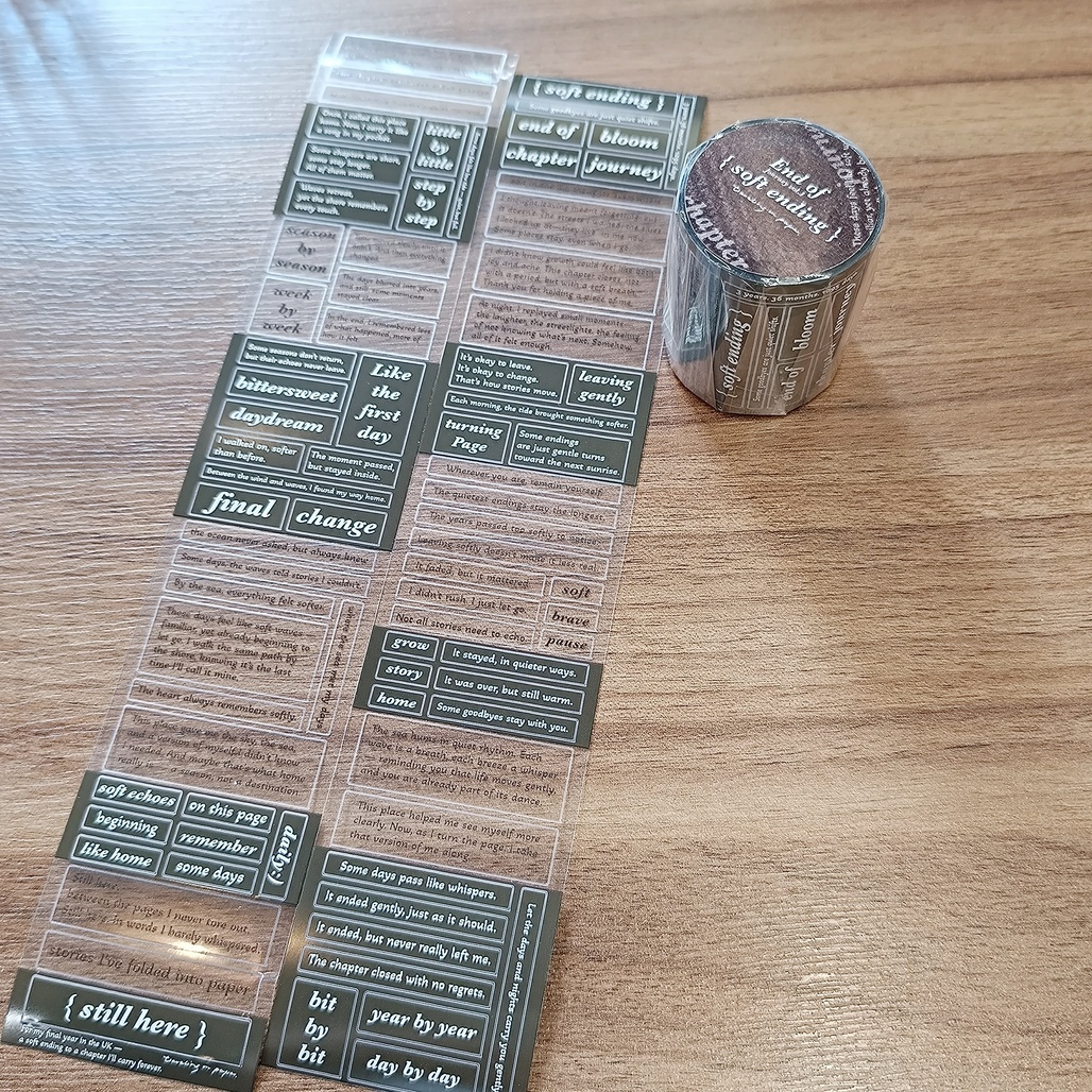 紙上旅行．Journey vol.3 End of_ { soft ending } 5cm割型亮面PET膠帶 <整捲/分裝>