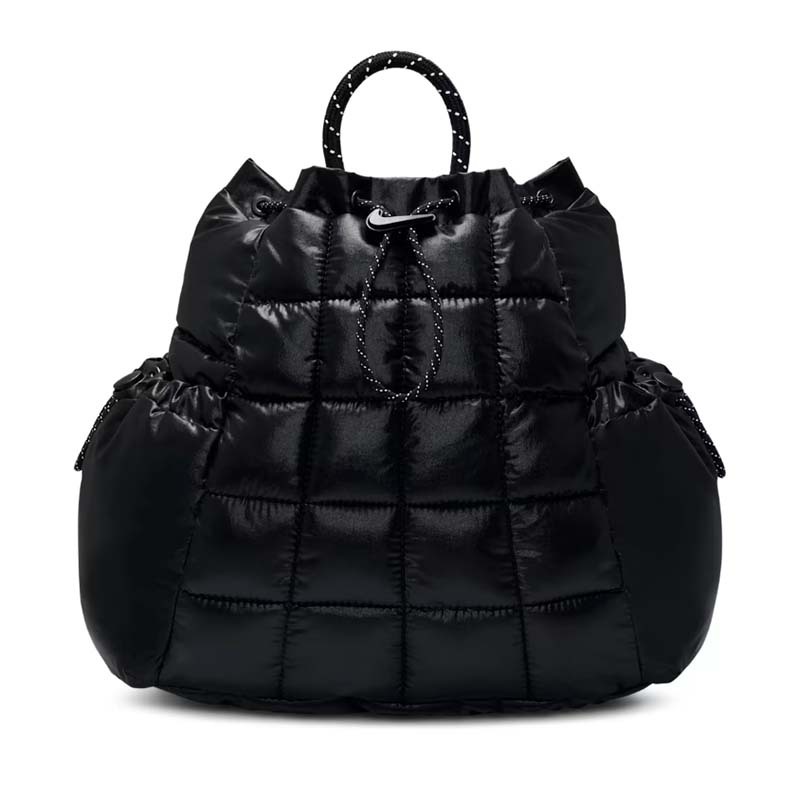 Nike Sportswear Puffle Backpack (9L) 尼龍 束口 後背包 黑色 HQ6693-010 [台灣現貨]