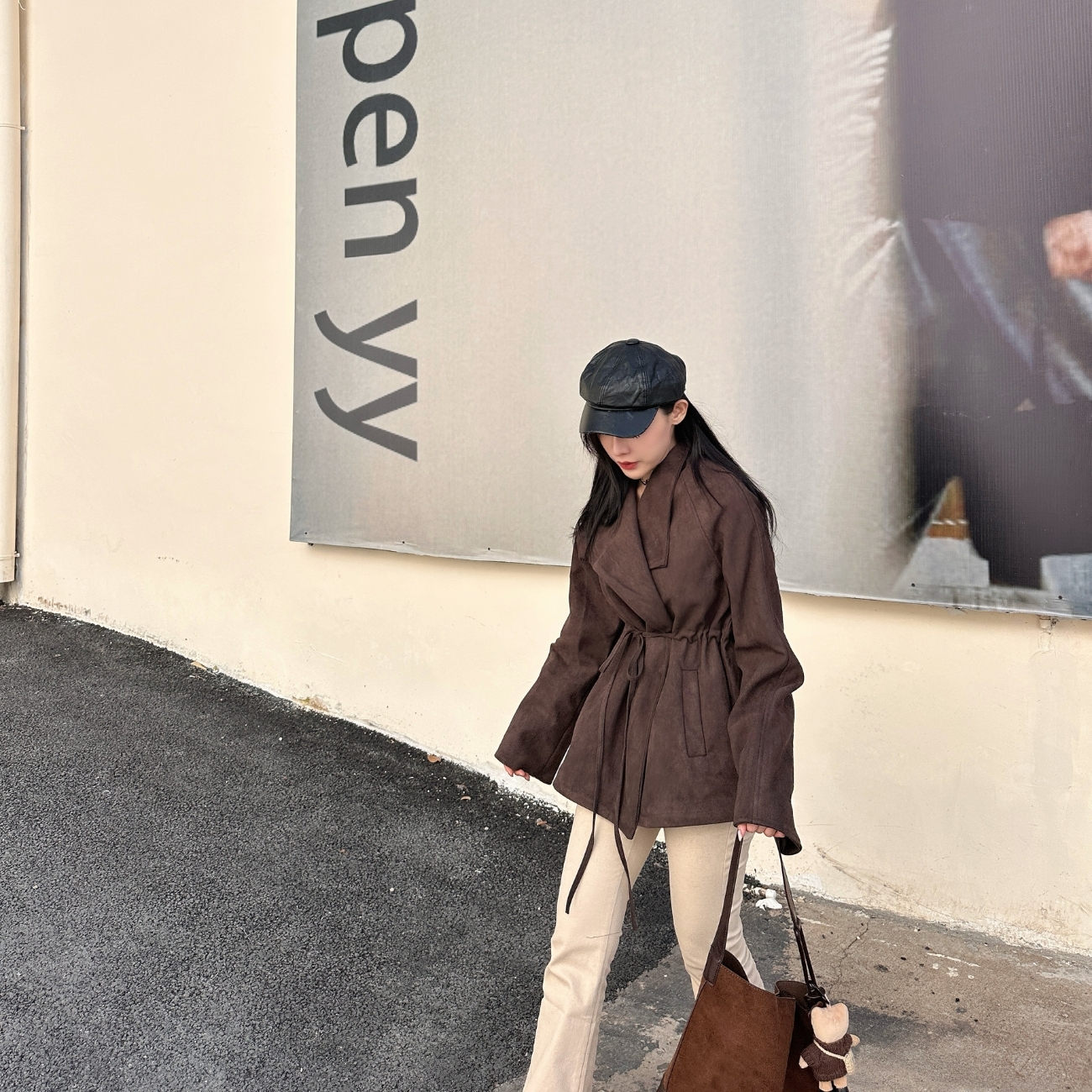 【巴黎漫步】DOMISS毛呢收腰外套 (現貨)