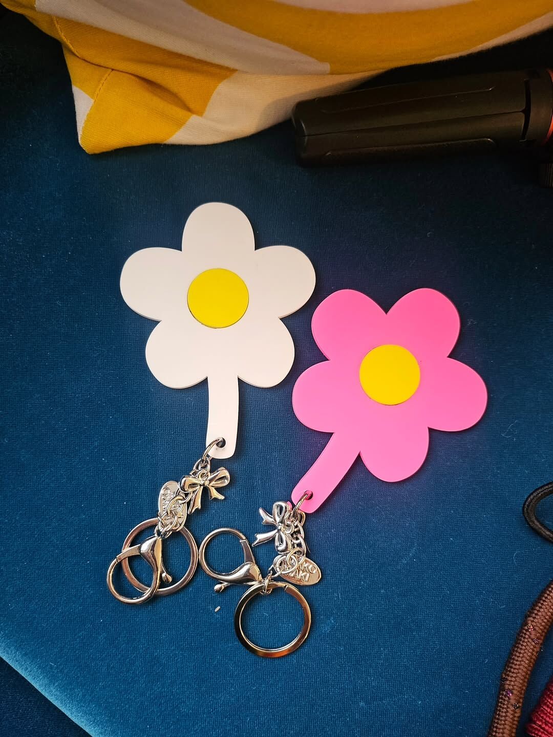 MAKOMAKI太陽花鏡子鑰匙圈(特)