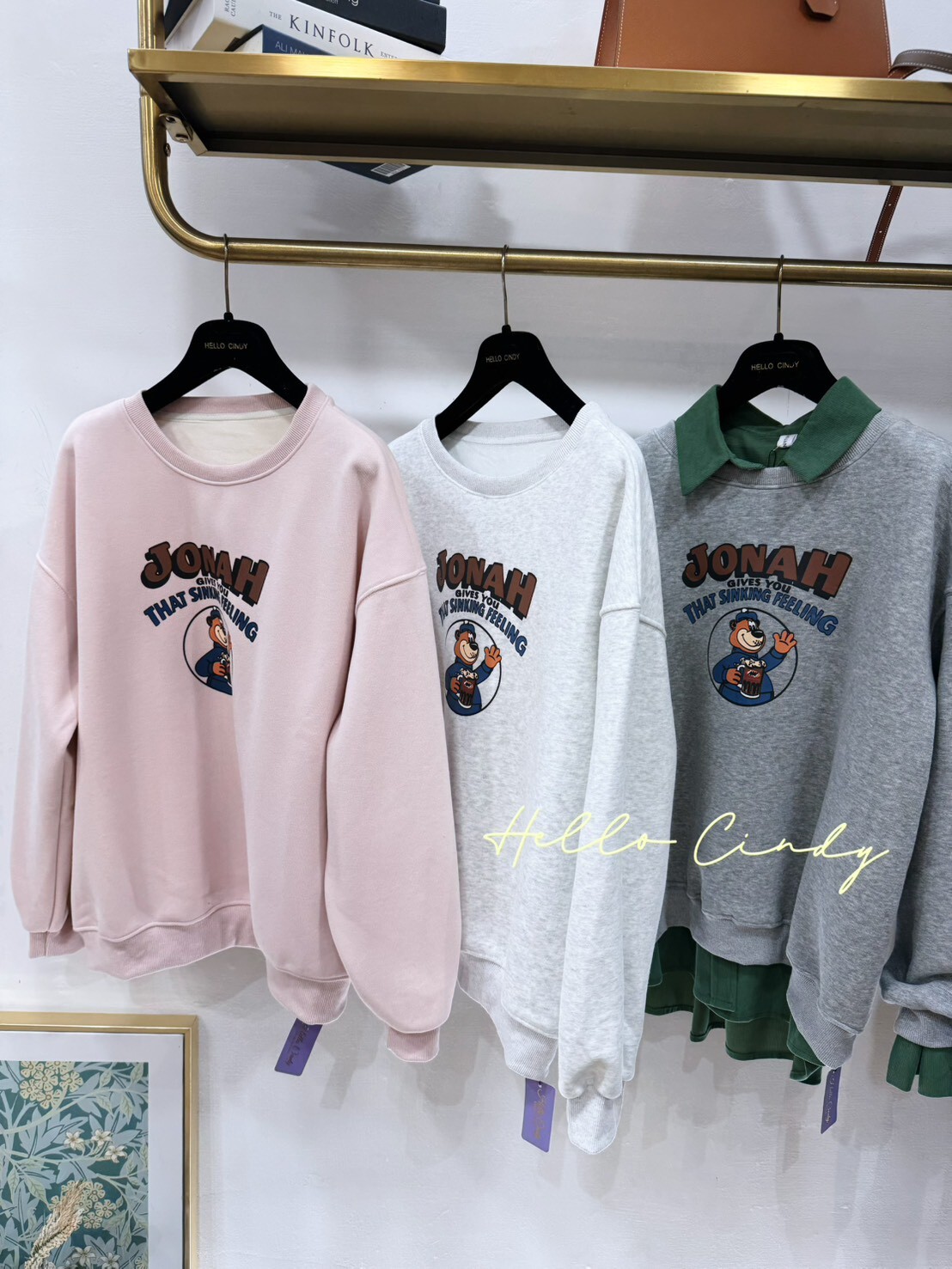 B12085 運動熊熊喝啤酒短絨毛大學ㄒ