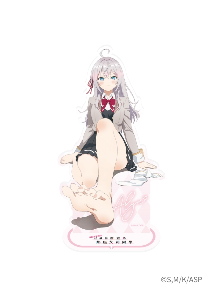 不時輕聲地以俄語遮羞的鄰座艾莉同學 壓克力立牌 裸足艾莉