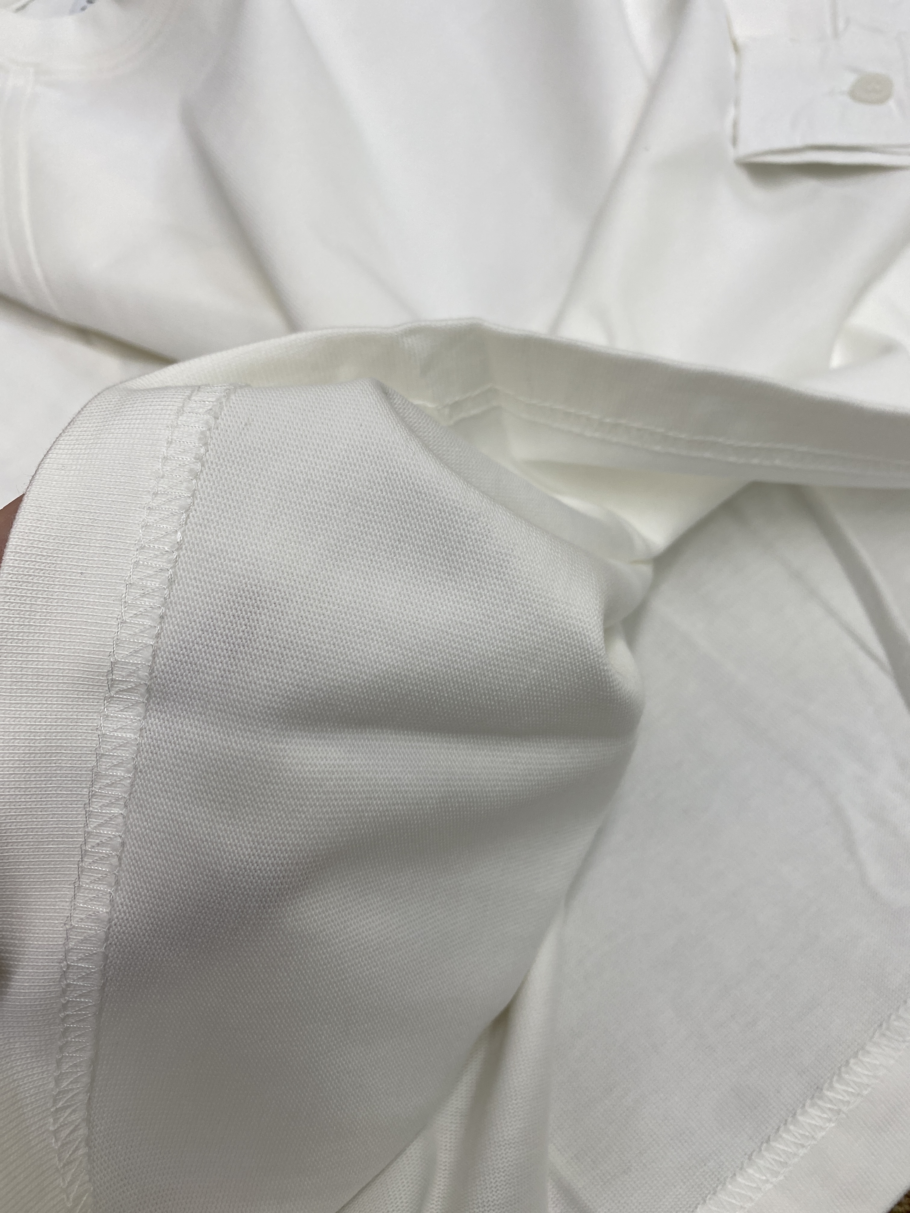 A03830異材質拼接上衣