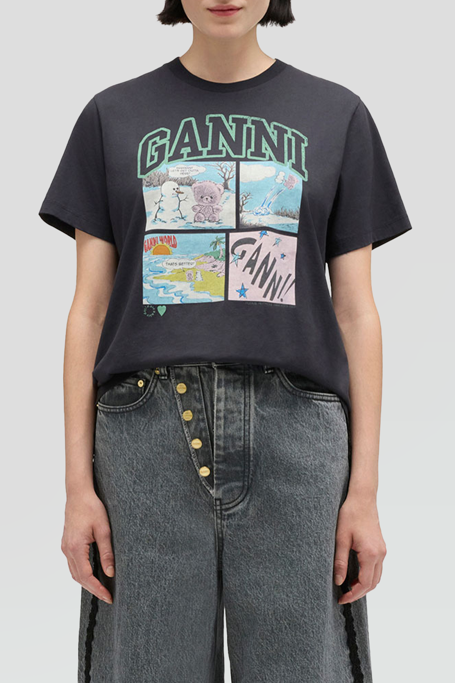 GANNI｜TEDDY 泰迪熊棉質T恤