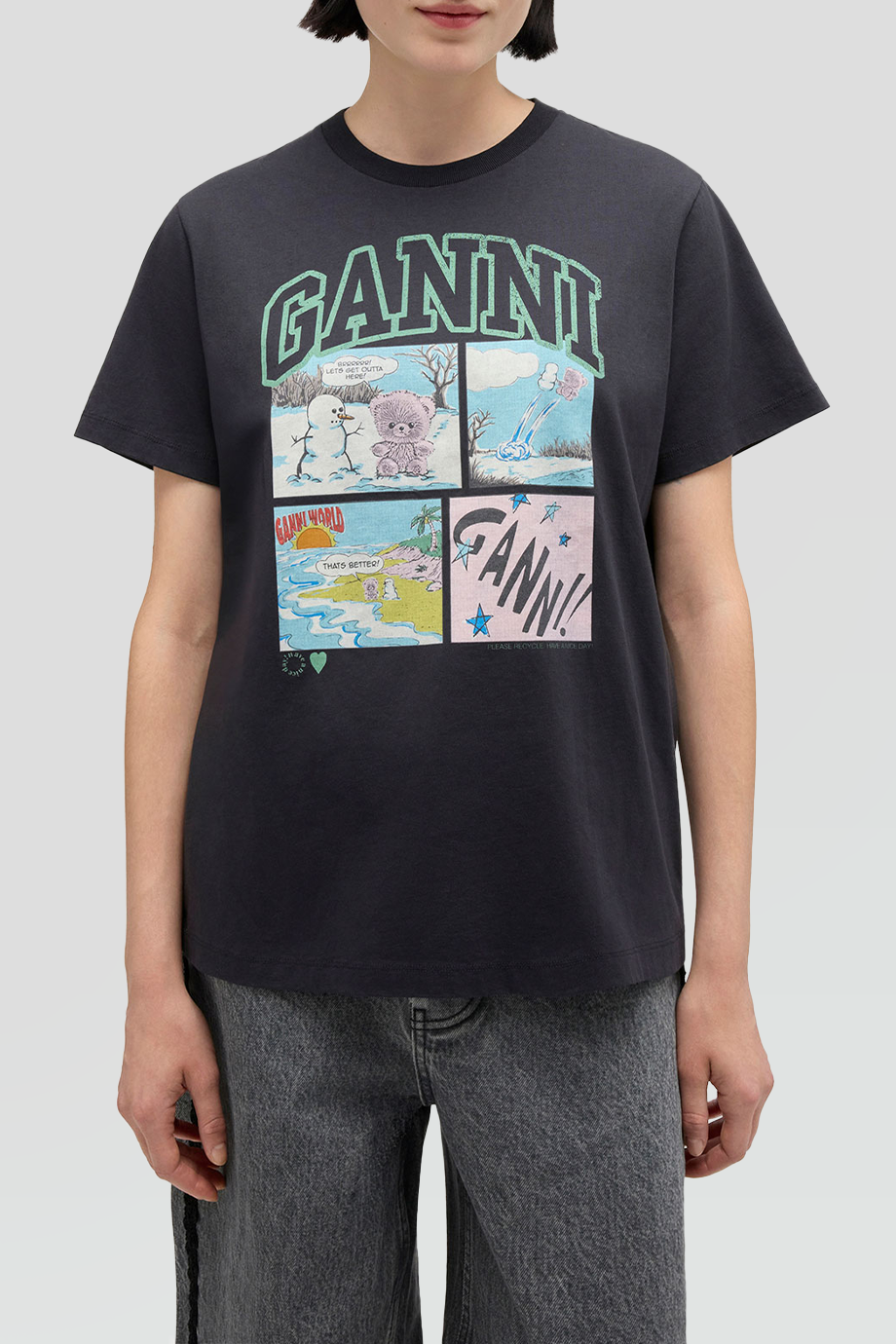 GANNI｜TEDDY 泰迪熊棉質T恤