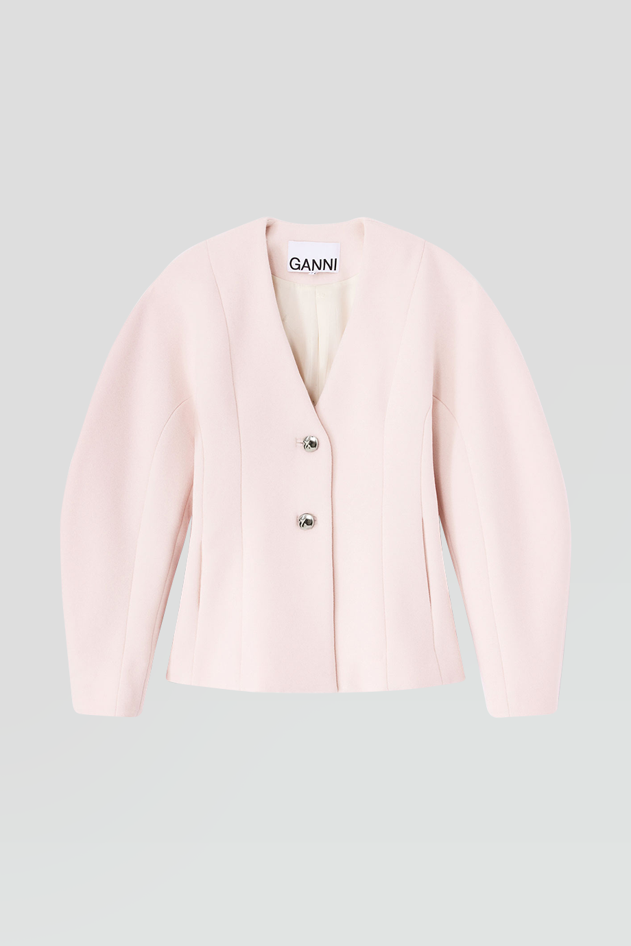 GANNI｜PEACOAT 修身羊毛西裝外套