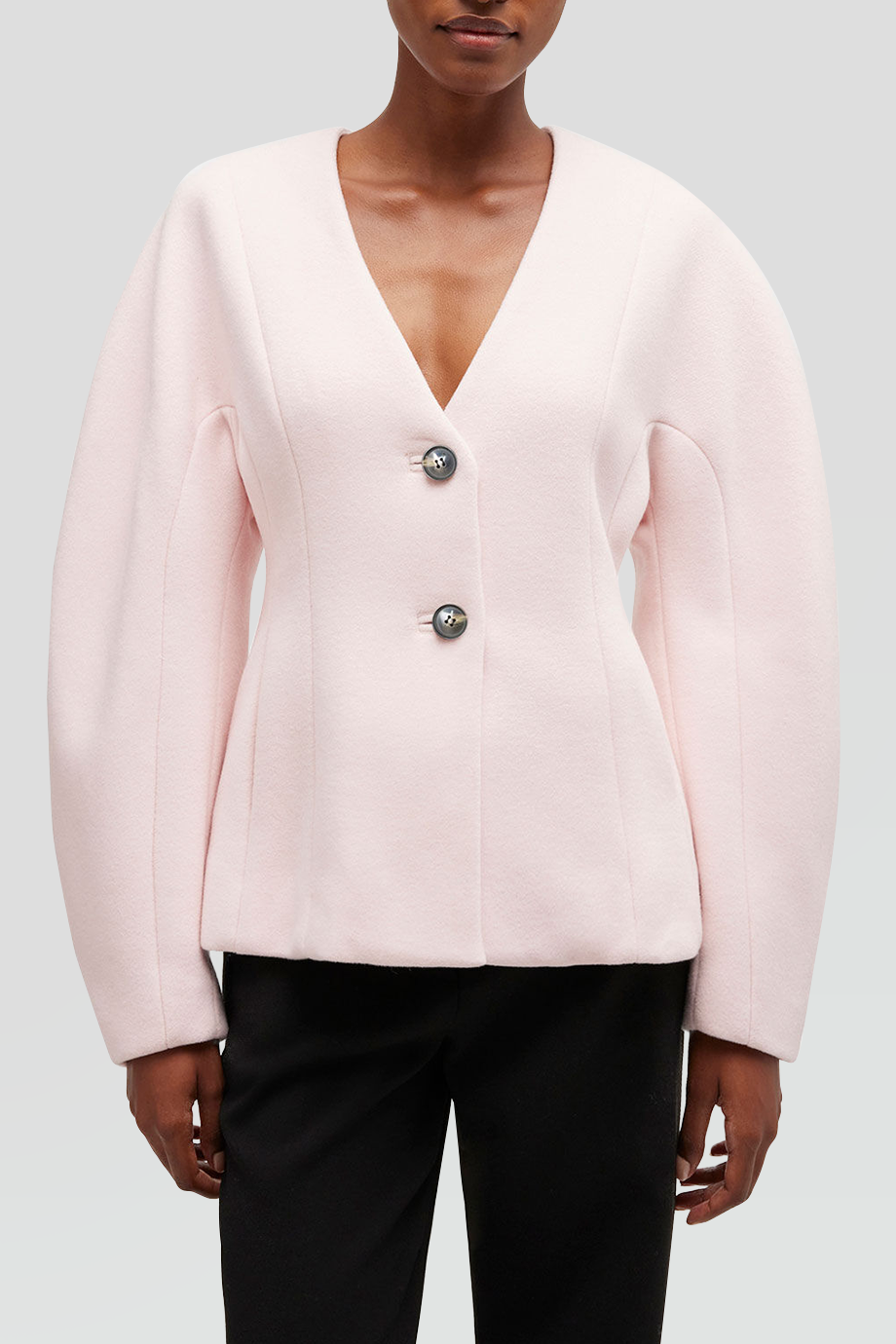 GANNI｜PEACOAT 修身羊毛西裝外套