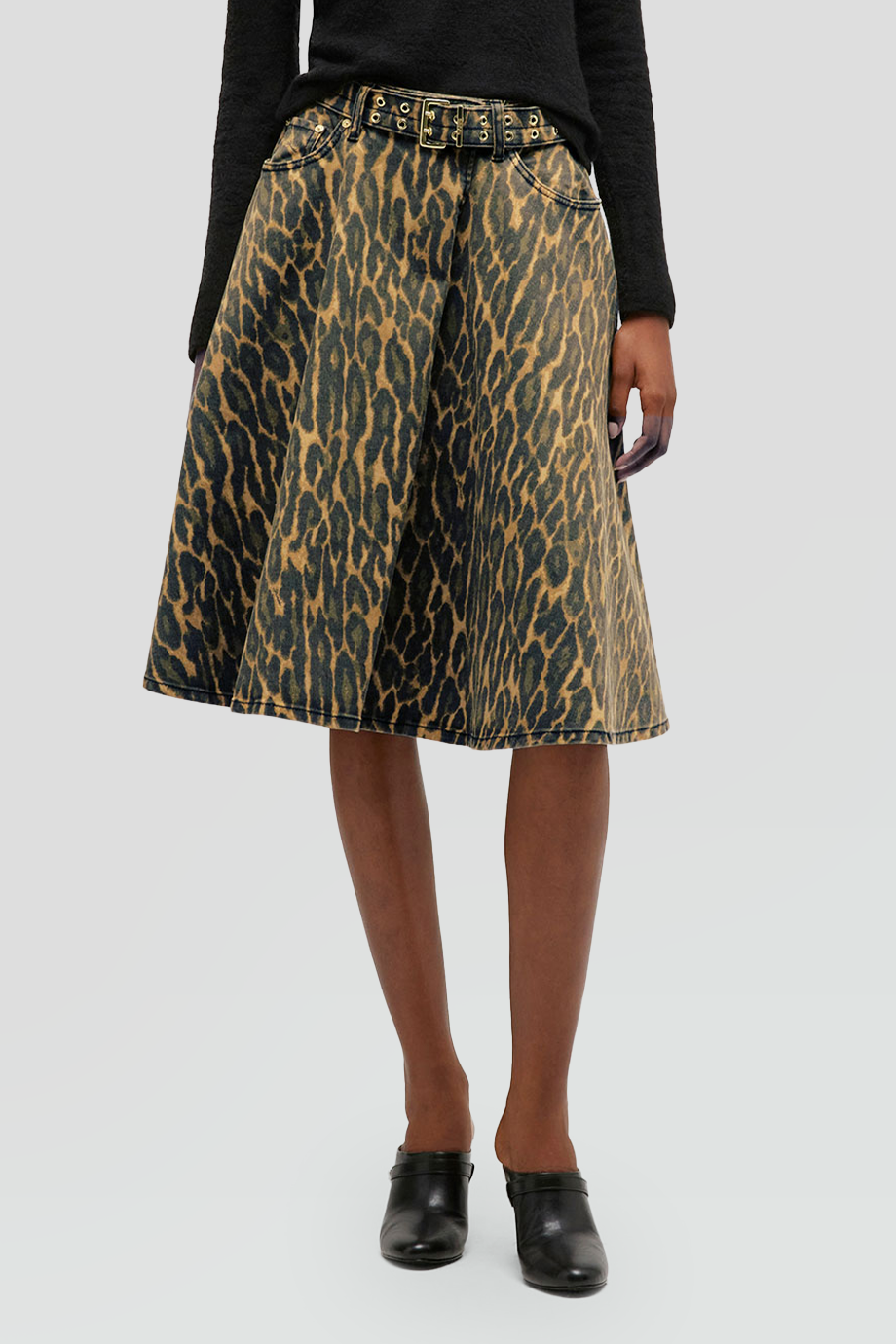 GANNI｜PRINT 包覆印花中長裙