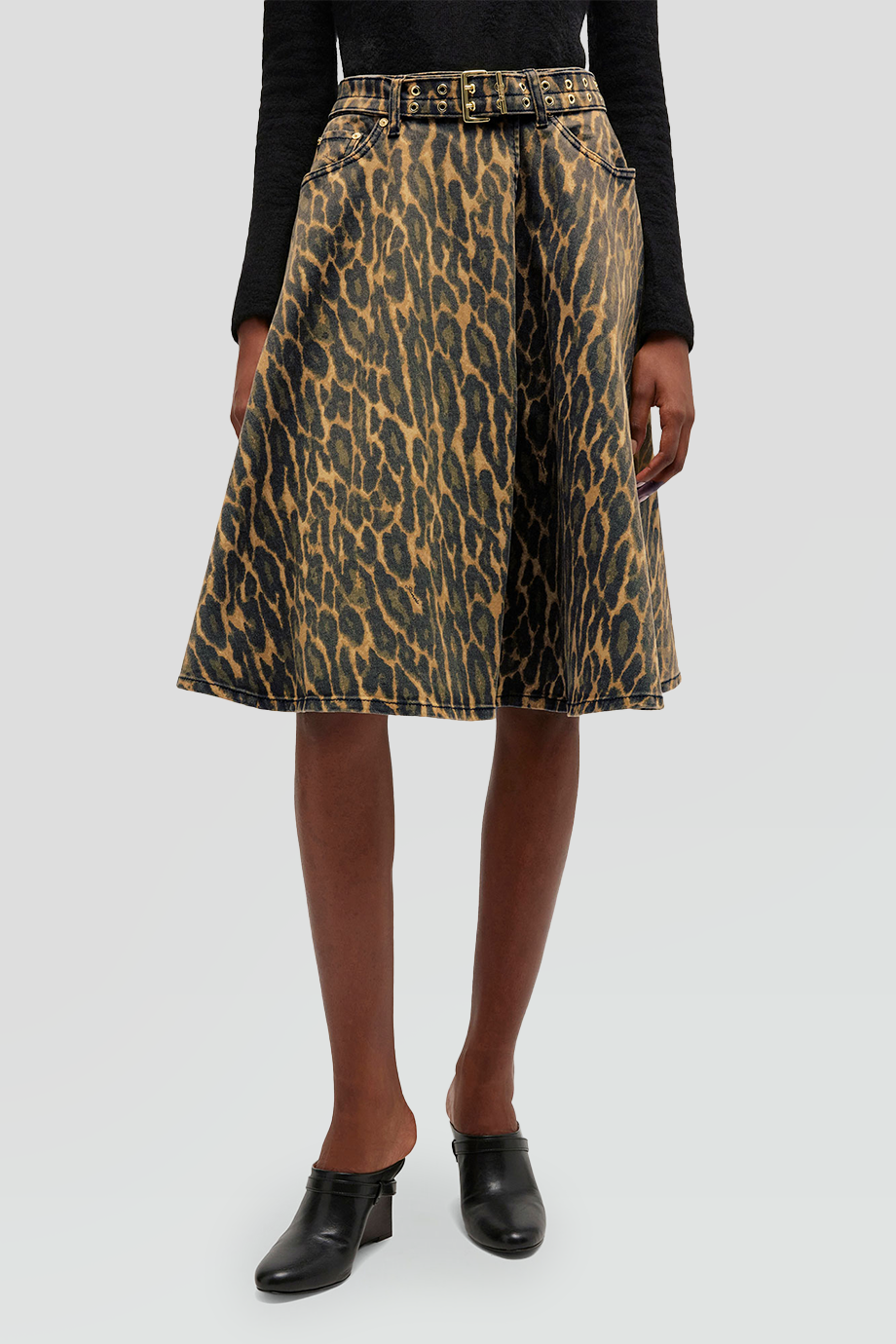 GANNI｜PRINT 包覆印花中長裙