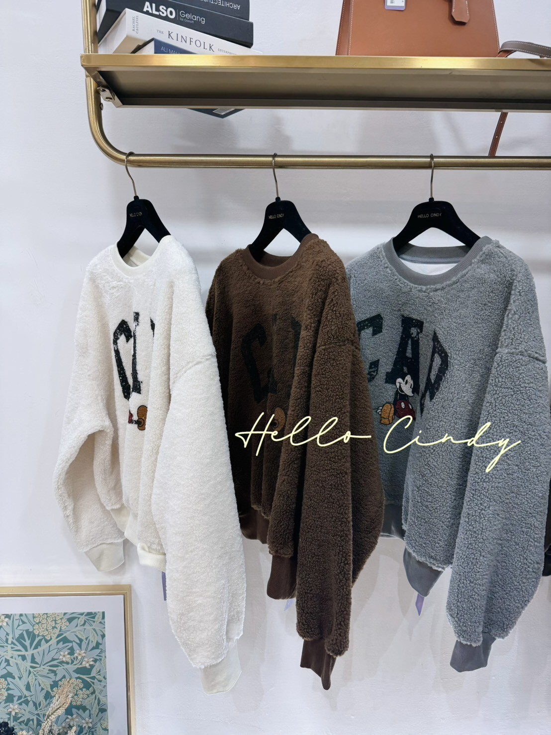 B12110 暖呼呼羊羔毛米奇大學ㄒ