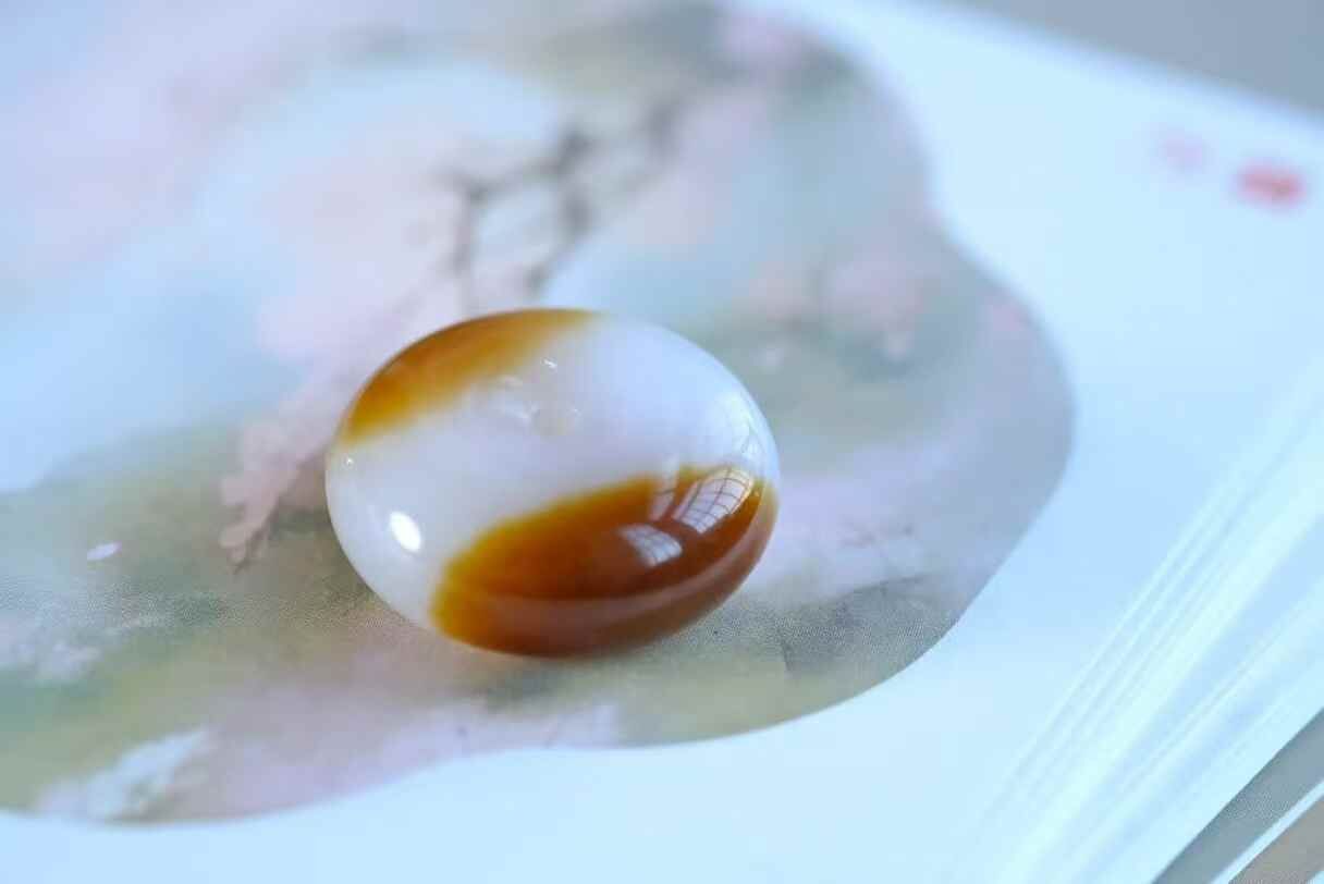 1218746 和田玉且末糖白平安扣 (23mm直徑)