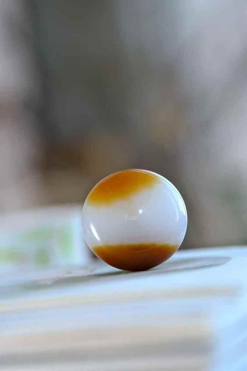 和田玉且末糖白平安扣 (23mm直徑),天然和田玉軟玉