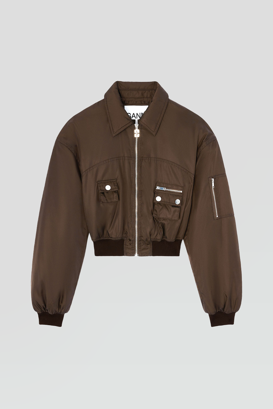 GANNI｜DUCHESSE 飛行尼龍外套