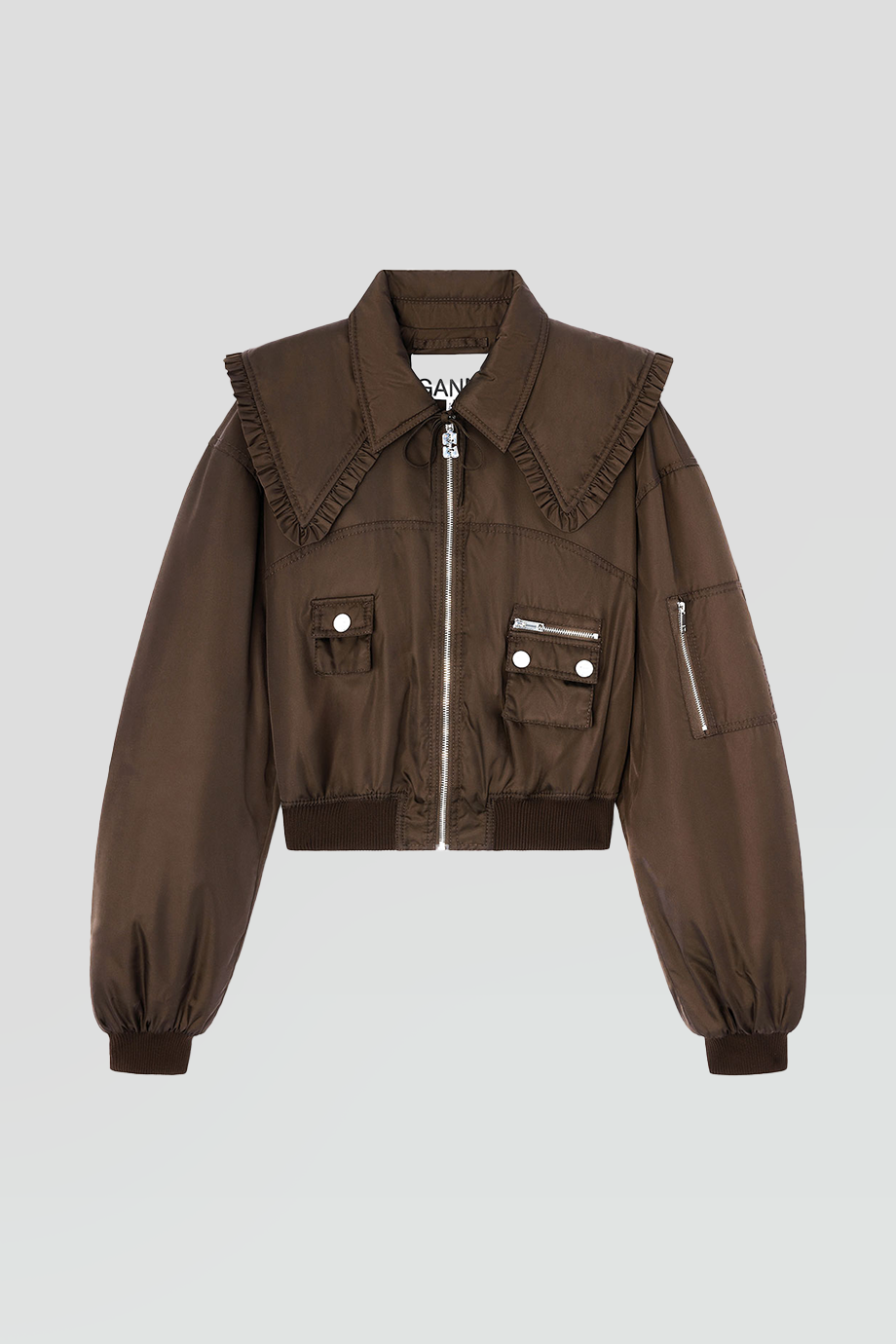 GANNI｜DUCHESSE 飛行尼龍外套