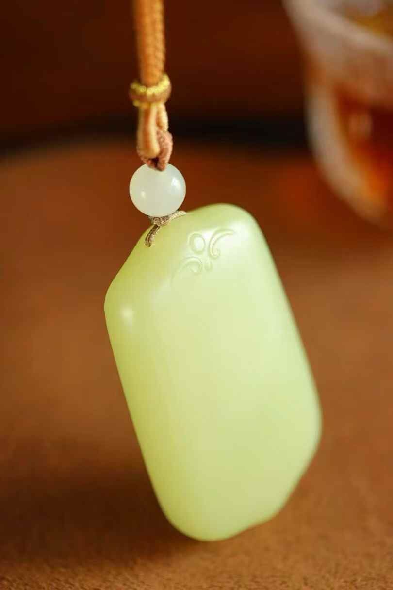 1218748 和田玉黃口無事牌