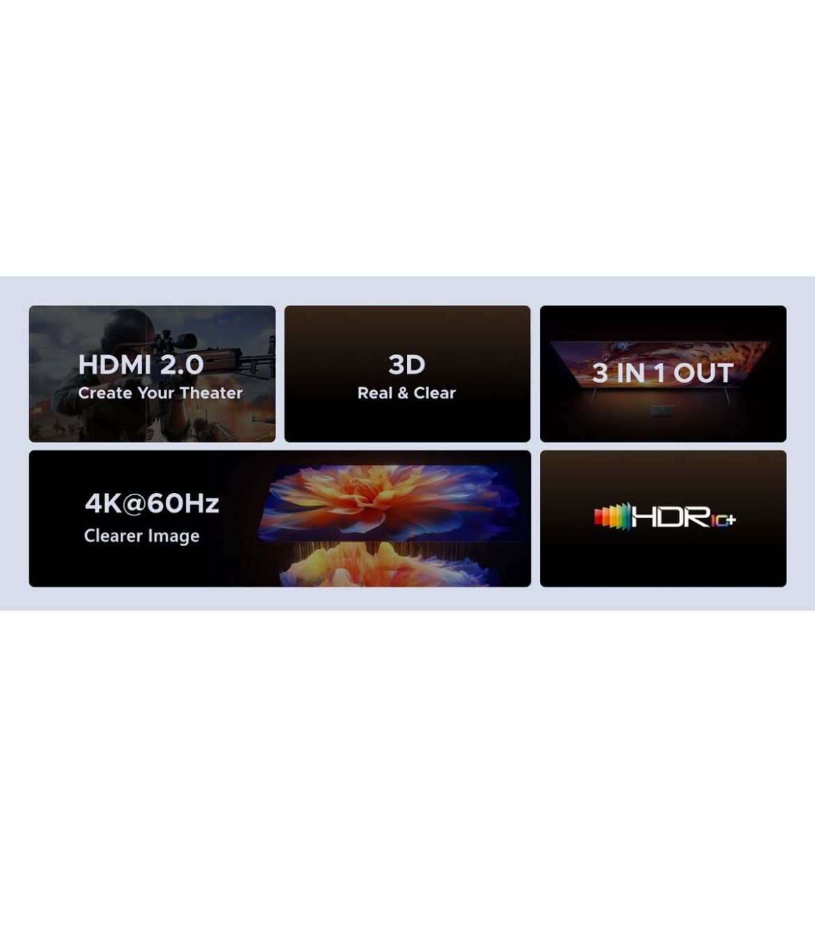 Ugreen HDMI切換盒  3 進1出  適配器_AW504-55857